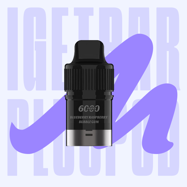 IGET Bar Plus Pod Blueberry Raspberry Bubble Gum