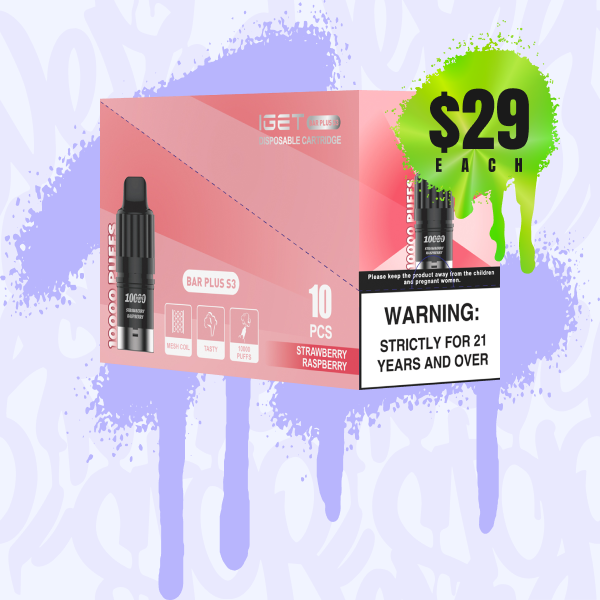 IGET Bar Plus S3 Pod Wholesale 30 Packs